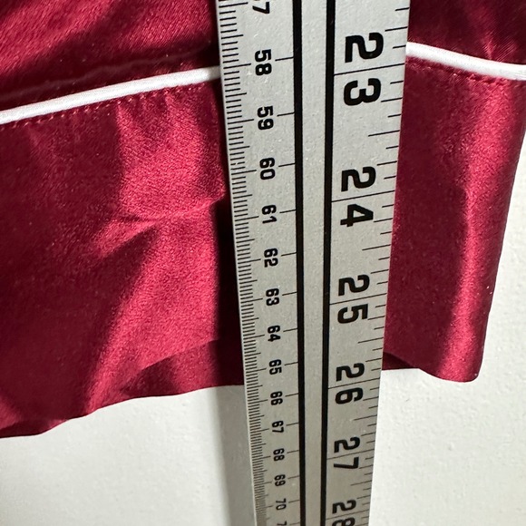 LilySilk 100% Silk Mulberry Pure Womens Wide Leg Pants Burgundy Womens Small S - Picture 13 of 15